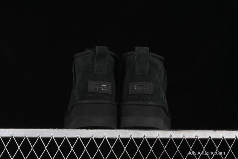 UGG Classic Ultra Mini Platform 3CM Wool Blend Mini Short Boots - 1135092