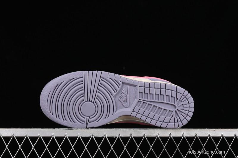 Nike SB Dunk Low White Blue Pink SB Shattered Backboard Casual Skate Shoes - DD1503-500