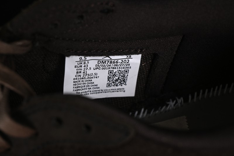 Nike Travis Scott x Air Jordan 1 Low OG AJ1 Reverse Swoosh Sneakers - DM7866-202