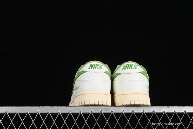 Nike SB Dunk Low Stone Island Collaboration - Spring Green Anniversary High-End Custom Low-Top Casual Sneakers - XB3802-348