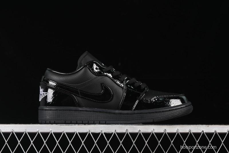 Nike Air Jordan 1 Low "Black Croc" Casual Sneakers - HJ7743-010