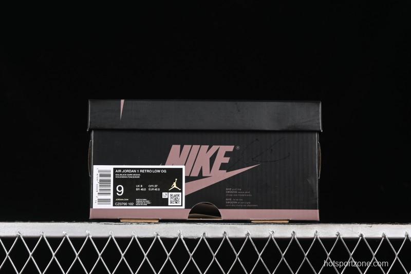 Nike Air Jordan 1 Low AJ1 Retro Basketball Shoes with Mocha Suede Accents - CZ0790-102