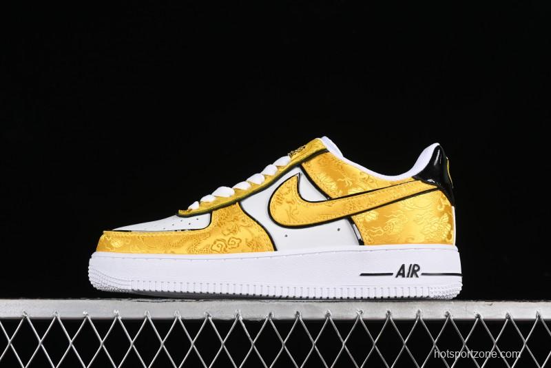 Nike Air Force 1 '07 Low DIY Golden Dragon Embroidery Casual Sneakers - CW2288-202