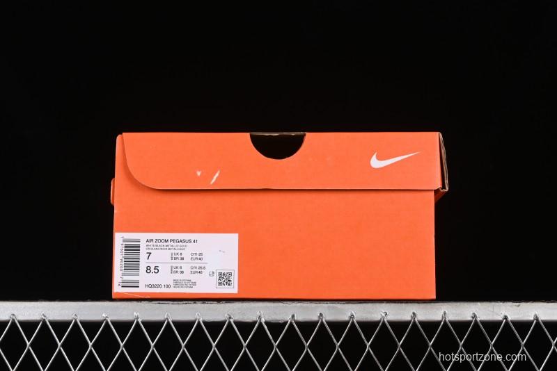 Nike Air Zoom Pegasus 41 Breathable Lightweight Running Shoes with Cushioning - HQ3220-100