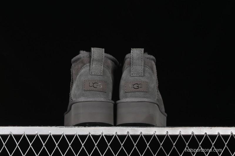 UGG Classic Ultra Mini Platform 3CM Wool Blend Mini Short Boots - 1135092