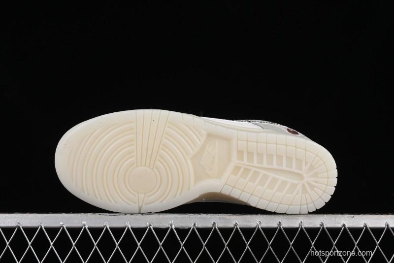 Nike SB Dunk Low Bape Collaboration - Crystal Camouflage Anniversary Custom Low-Top Casual Skate Shoes - JH8040-941