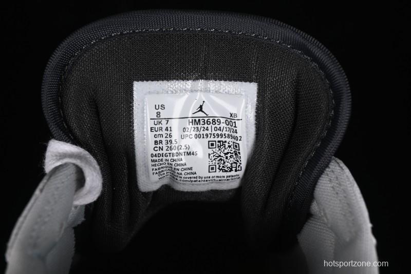 Nike Air Jordan 1 Low Method of Make Casual Sneakers with Metallic Grey Design - HM3689-001