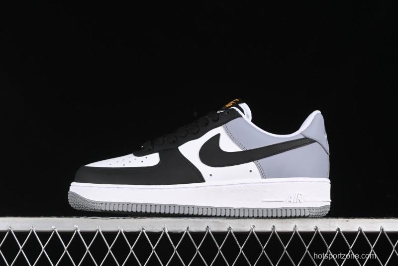 Nike Air Force 1 '07 Low Casual Sneakers in Black, White, and Gray - FB7162-081