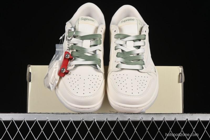 Nike Travis Scott x Fragment Design x Air Jordan 1 Low OG SP AJ1 Supreme Collaboration - BB2299-810