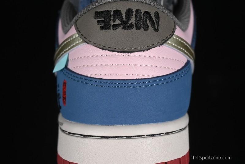 Nike Dunk Low Retro Deconstructed Casual Sneakers with Cloud and Dragon Patterns Inspired by Black Myth: Wukong Game - DV2433-109