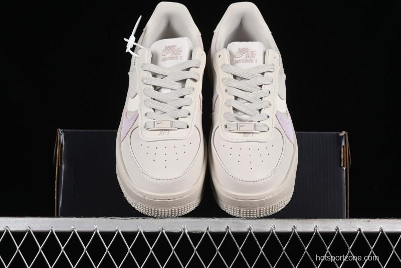 Nike Air Force 1 PLT AF ORM Triple White Low Top Casual Sneakers - DJ9946-108