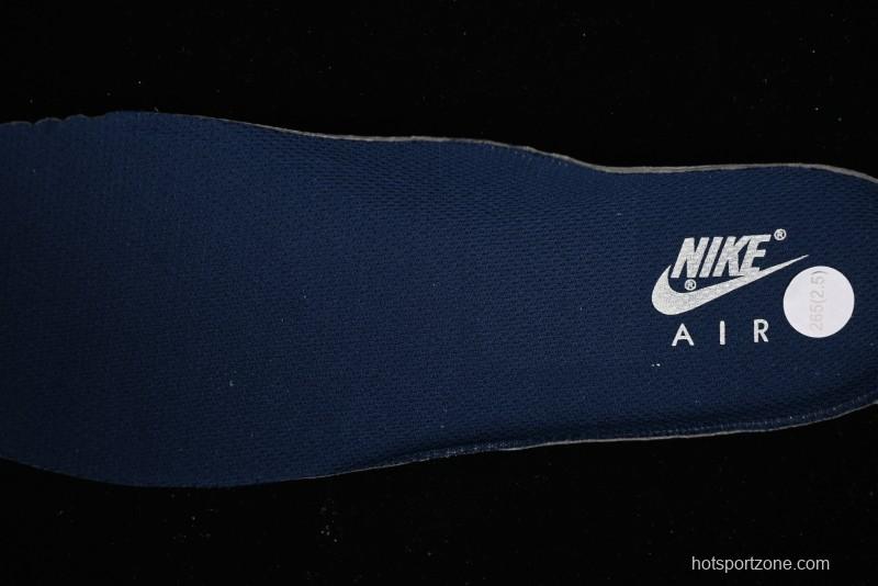 Nike Undefeated x Air Force 1 Low Casual Sneakers in Dark Blue Hemp with Reflective Details - UT2023-205