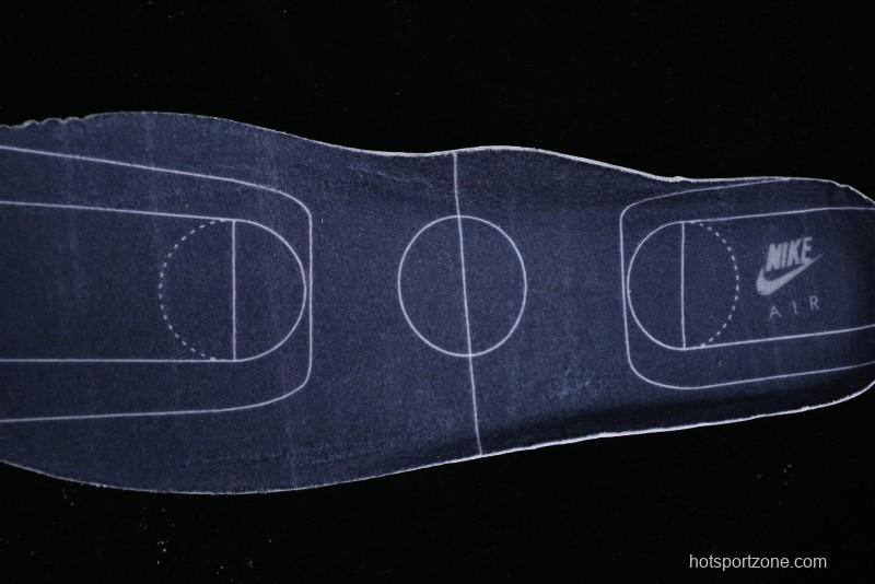 Nike Air Force 1 '07 Low Casual Sneakers with Black and White Hand-Drawn Anime Design - CT2585-100