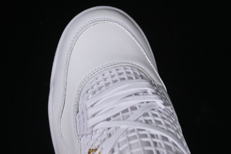 Nike Air Jordan 4 Retro Basketball Shoes with Net Design - FV7251-107