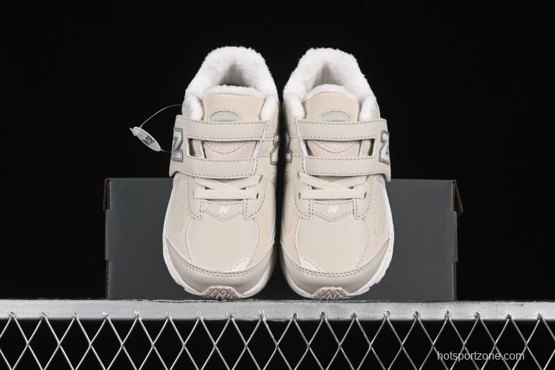 New Balance 2002R Series Hook and Loop Kids Shoes with Fleece Lining - PV2002TM