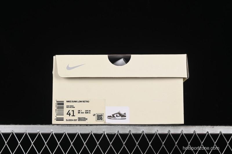 Nike SB Dunk Low UN Phantom Military Green Black Swoosh Anniversary Custom Low-Top Casual Skate Shoes - DJ2024-037