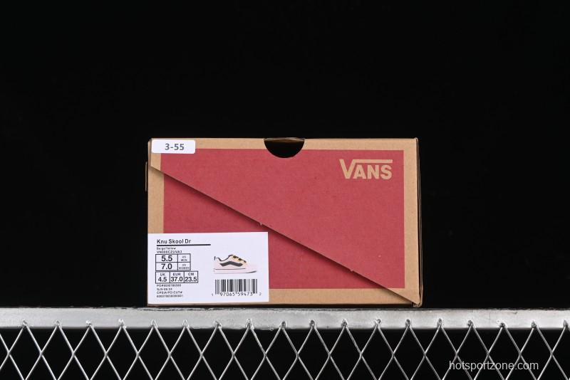 Vans Knu Skool Low Top Retro Casual Vulcanized Sneakers in Grey Black - VN000CZUVA3