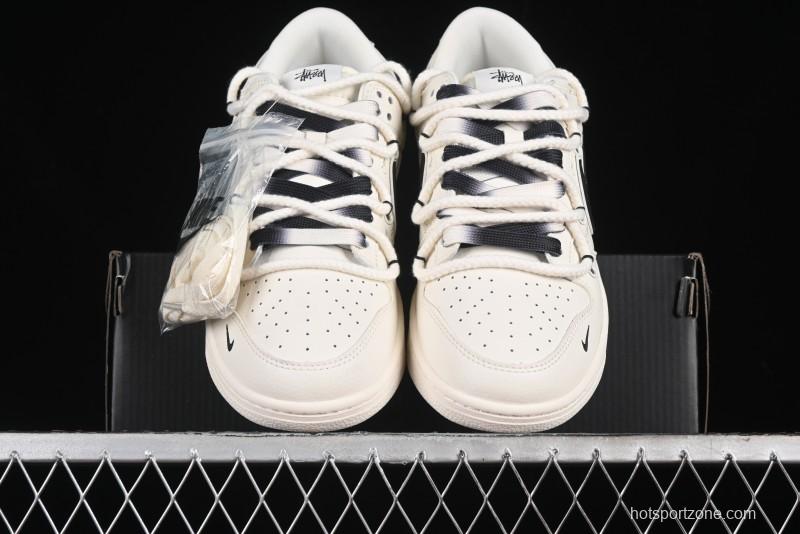 Nike SB Dunk Low Stussy Anniversary Custom Low-Top Casual Skate Shoes - SJ2068-297