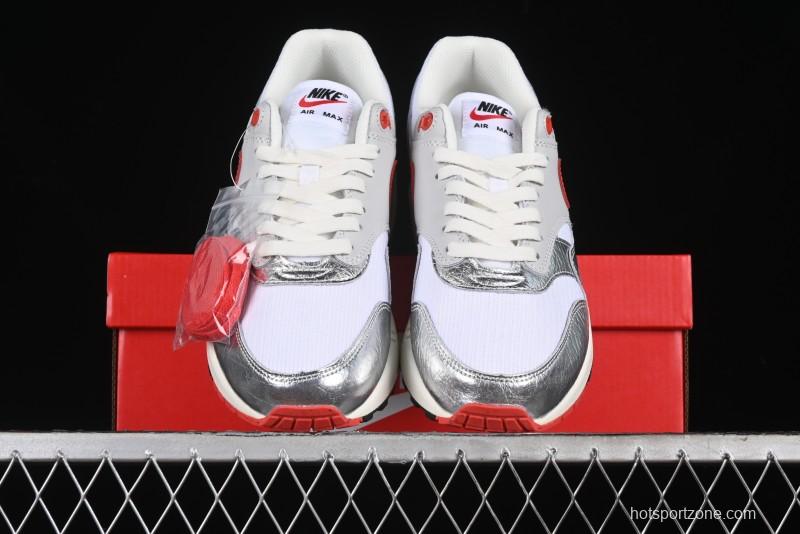 Nike Air Max 1 Retro Running Shoes with Half-Sole Air Cushion - HF7746-100