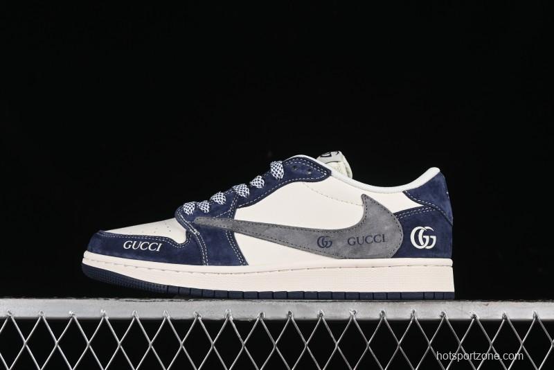 Nike Travis Scott x Fragment Design x Air Jordan 1 Low OG SP AJ1 Gucci Collaboration - XY2688-109
