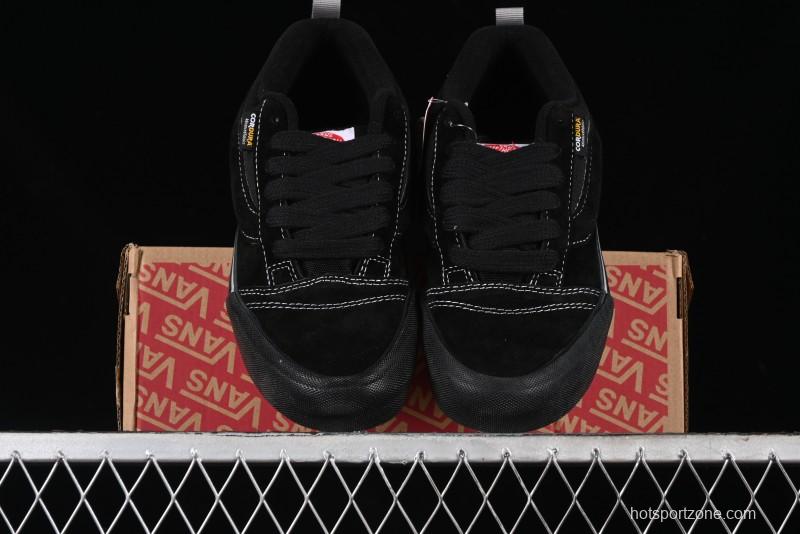 Vans Knu Skool Low Top Retro Casual Vulcanized Slip-On Shoes in Black - VN000CRPBMA