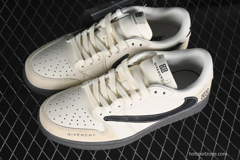 Nike Travis Scott x Fragment Design x Air Jordan 1 Low OG SP AJ1 Low Top Casual Sneakers - CF3688-030