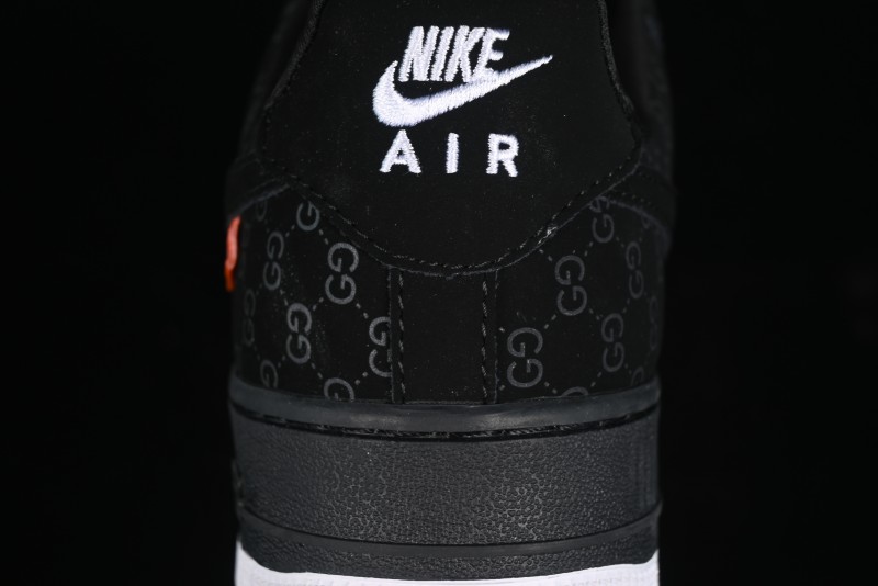 Nike Air Force 1 '07 Low Gucci Bear Collaboration - Midnight Black Low-Top Casual Sneakers - KK1988-007