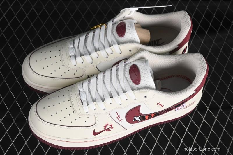 Nike Air Force 1'07 Low "Deadpool" Marvel Series Deadpool Casual Sneakers - FB1839-512