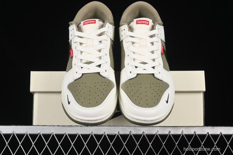 Nike SB Dunk Low Supreme Collaboration - Liberation Green Anniversary High-End Custom Low-Top Casual Sneakers - CH8311-231