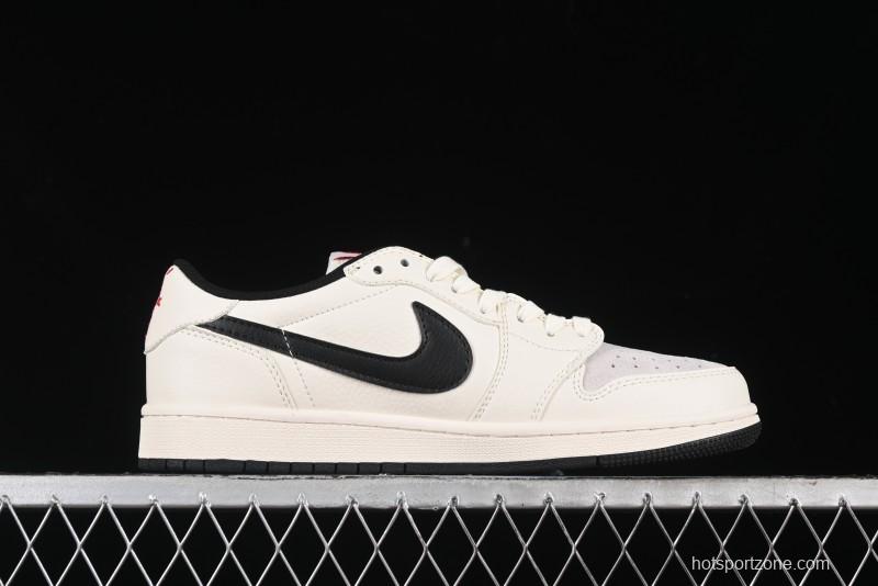 Nike Travis Scott x Fragment Design x Air Jordan 1 Low OG SP AJ1 Supreme Collaboration - LJ5188-023