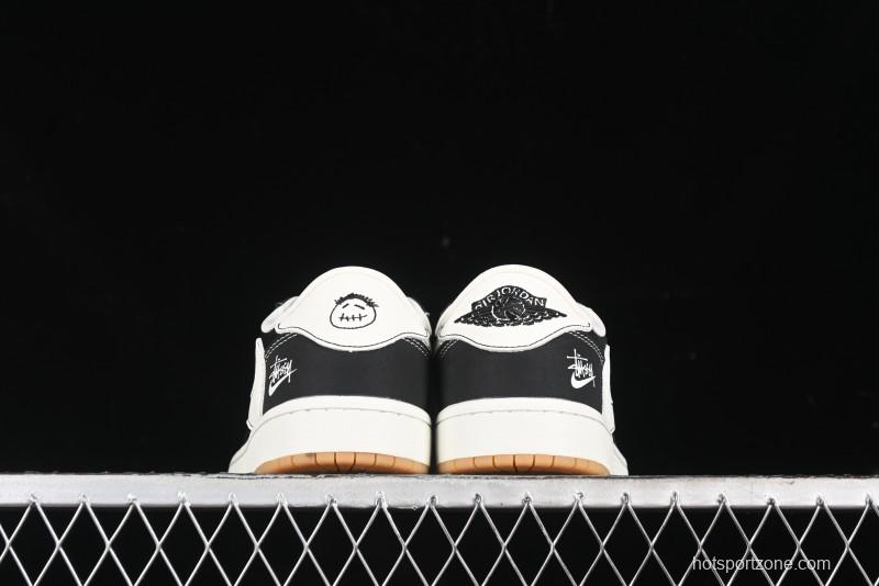 Nike Travis Scott x Fragment Design x Air Jordan 1 Low OG SP AJ1 Retro Sneakers - JH6089-004