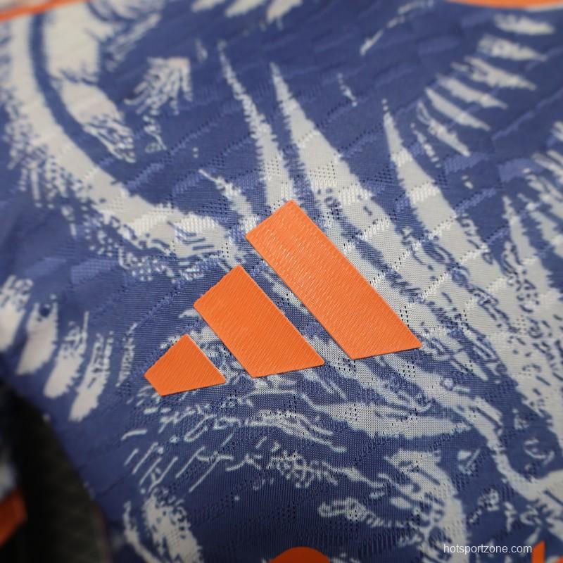 Player Version 25/26 Liverpool Blue with Orange Flaming Bird Special Jersey