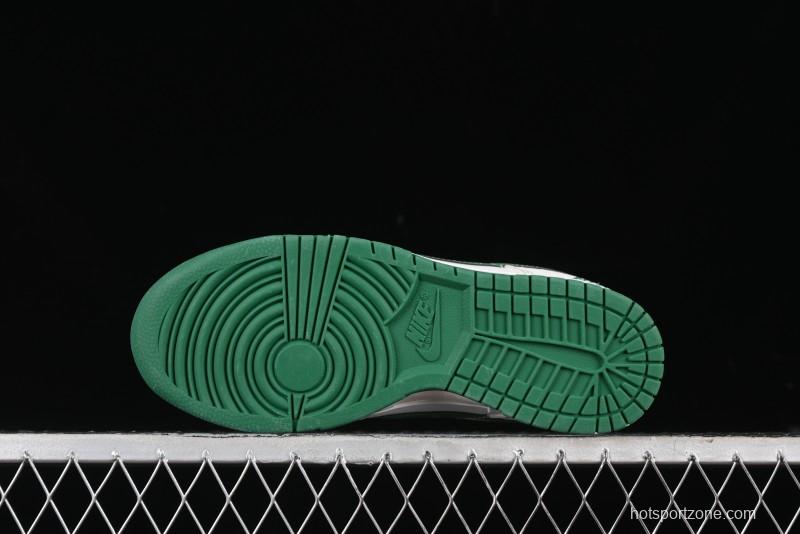 Nike SB Dunk Low Anniversary Customized Casual Sneakers with Green Swoosh - KK1888-013