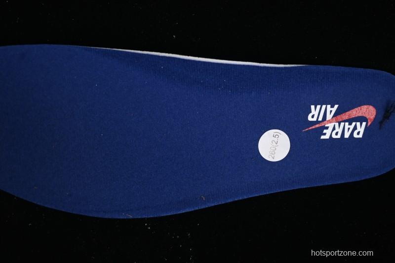 Nike Air Jordan 4 Retro Basketball Shoes in Black, Blue and Neutral Grey - FV5029-003