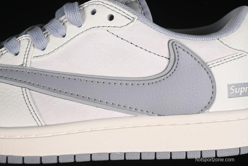 Nike Travis Scott x Fragment Design x Air Jordan 1 Low OG SP AJ1 Supreme Collaboration - XZ2268-003