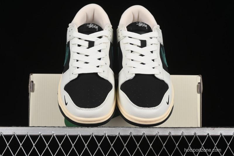 Nike SB Dunk Low Stussy Anniversary Custom Low-Top Casual Skate Shoes - XB3802-352