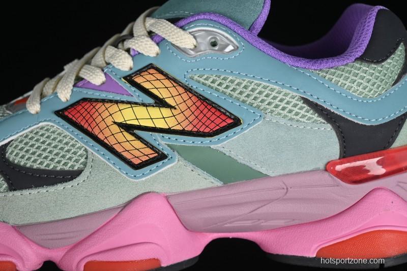 New Balance Joe Freshgoods x New Balance 9060 Retro Casual Running Sneakers with ABZORB Cushioning - U9060WRB