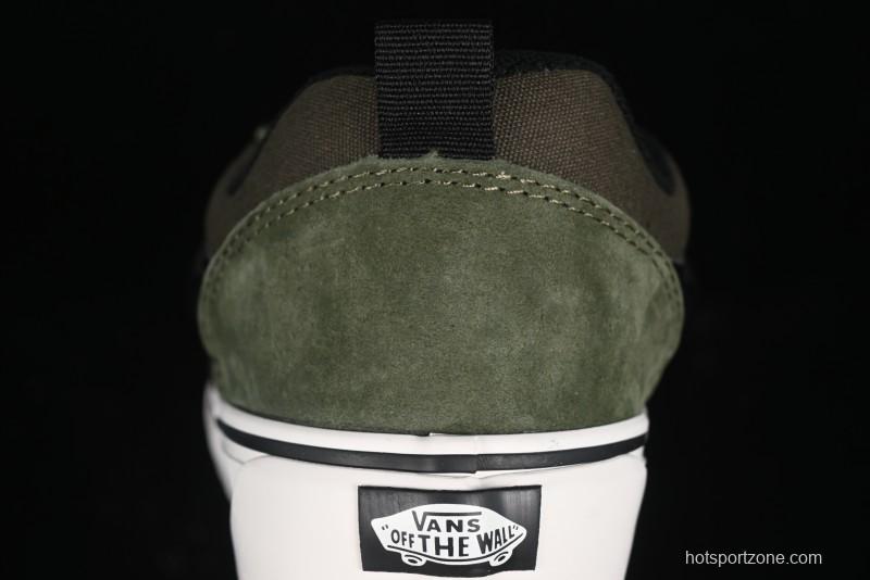 Vans Knu Skool DR White Black Green Chunky Sneakers - VN000CZU50K