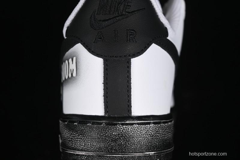 Nike Air Force 1 '07 Low Custom KAWS Bear Print Casual Sneakers - ZH0316-037