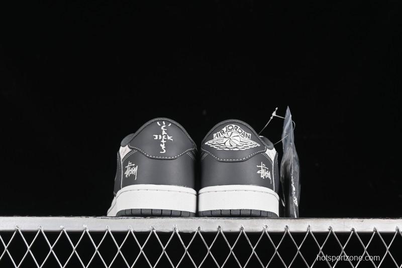 Nike Travis Scott x Fragment Design x Air Jordan 1 Low OG SP AJ1 Retro Sneakers - XZ3398-003