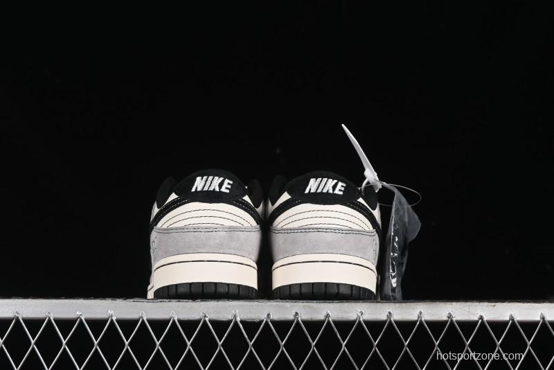 Nike SB Dunk Low KAWS Series - Grey White Black Swoosh Anniversary High-End Custom Low-Top Casual Skate Shoes - MM1089-015