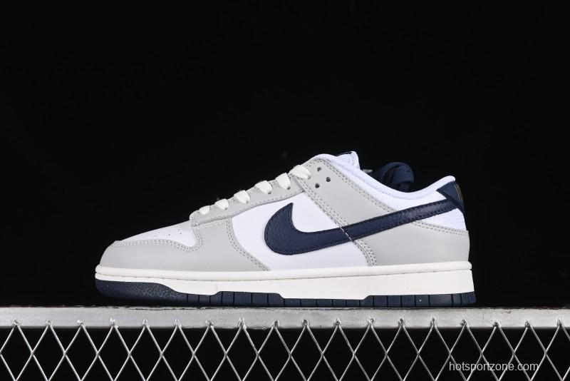 Nike Dunk Low SB Casual Sneakers in Photon Dust and White with Obsidian Accents - HF4299-001