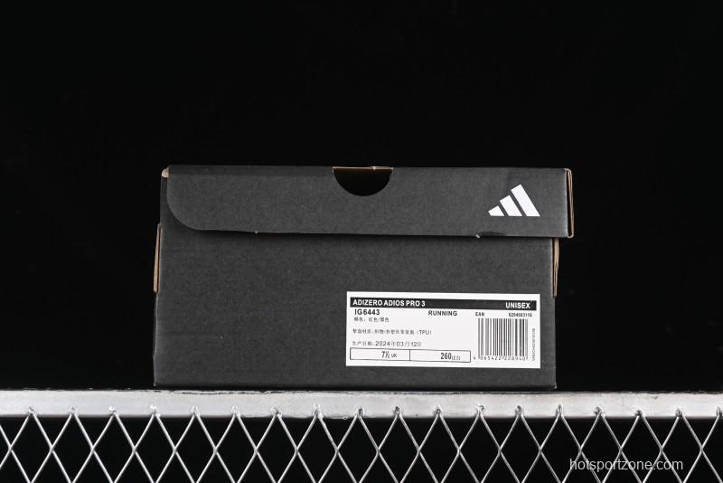 Adidas Adizero Adios Lightweight Breathable Low-Top Running Shoes - IG6443