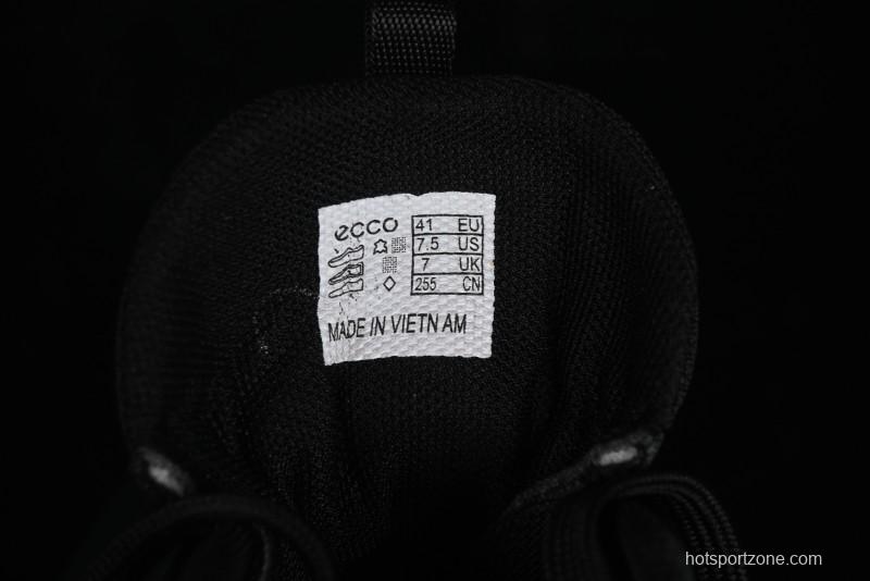 ECCO DRIVE Series Outdoor Waterproof Breathable Slip-Resistant Retro Fashion Patchwork Hiking Shoes - 88259401001