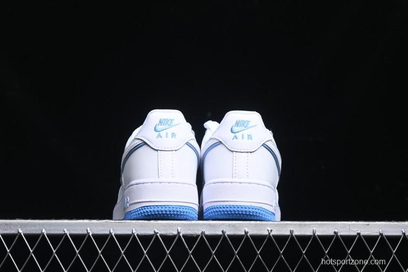 Nike Air Force 1 '07 Low Top-Grain Leather Casual Sneakers with Full-Length Air Cushion - DV0788-101