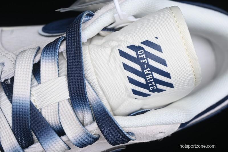 Nike Air Jordan 1 Low OF Collaboration - Premium Custom Retro Basketball Shoes in Blue Grey - DM9188-003