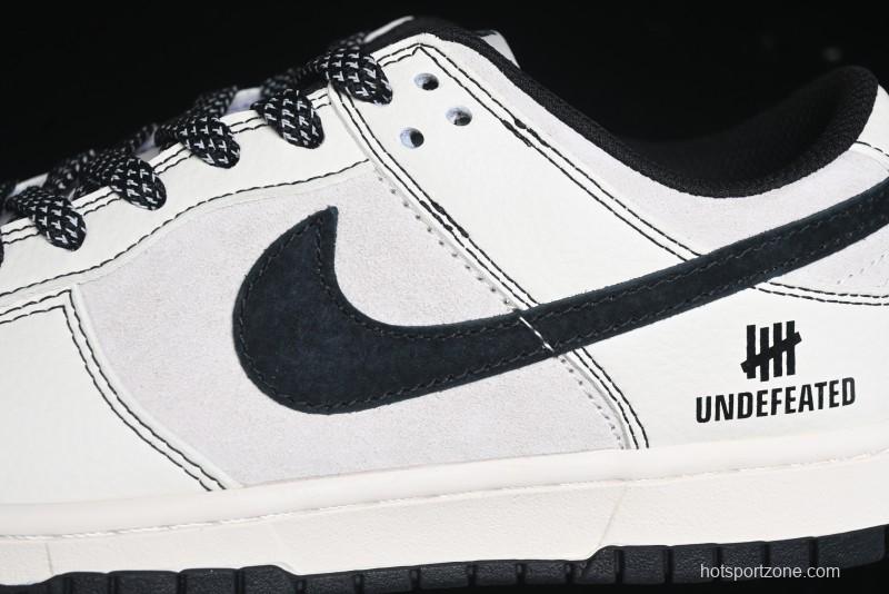 Nike SB Dunk Low UN Collaboration - Beige Black Line Black Sole Anniversary Custom Low-Top Casual Skate Shoes - BB7518-004