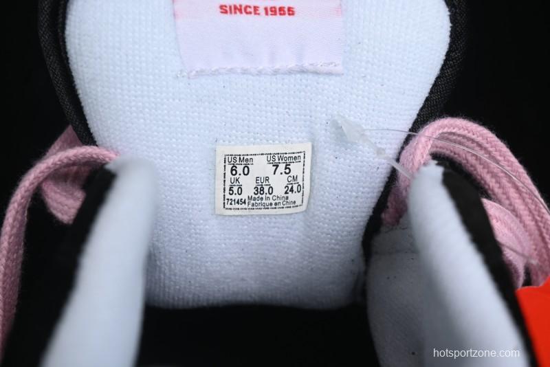 Vans Knu Skool Low Top Retro Sneakers in Black Pink with Big Logo - VN0009QC6BT1