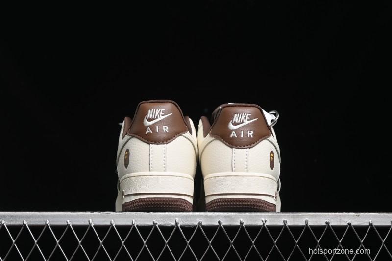 Nike Air Force 1 Low Bape Collaboration - Beige Camo Casual Sneakers - KK1988-019