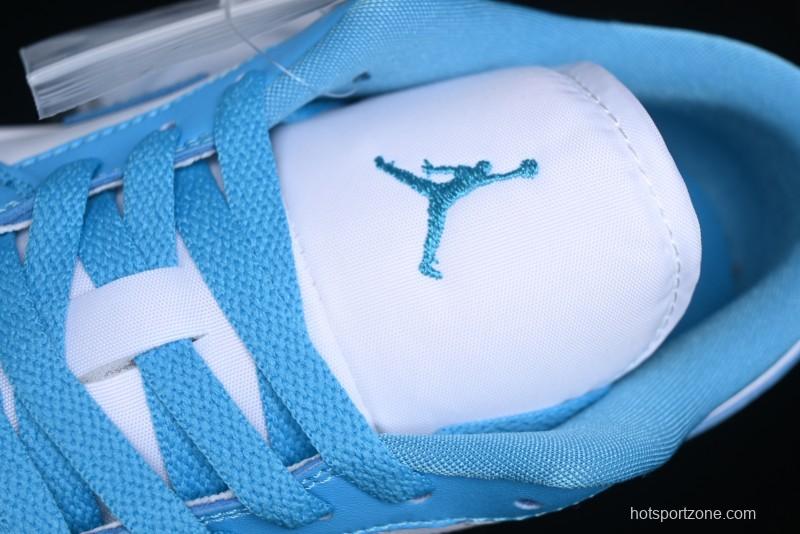 Nike Air Jordan 1 Low AJ1 White Blue Low-Top Casual Sneakers - DC0774-104
